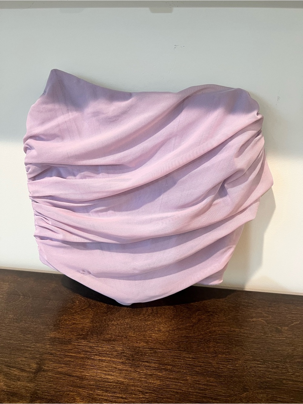 Strapless Ruched Lilac Bandeau Top